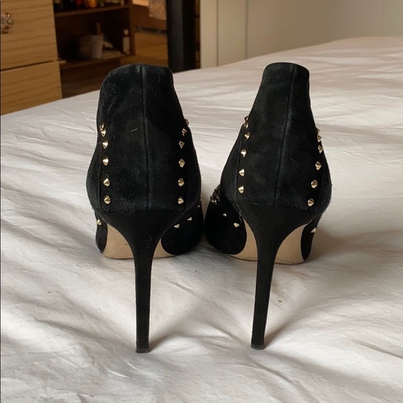 Sam Edelman Hayden Court Black Suede Studded Heel - Picture 3 of 4